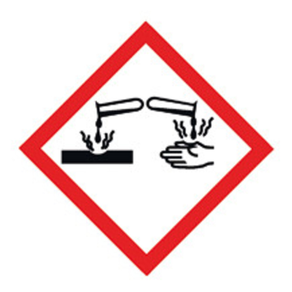 GHS hazard pictogram to combine Pictogram, Corrosive, 250 Pieces