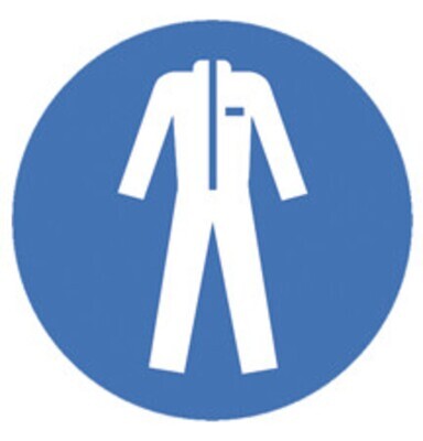 Segnali di obbligo secondo ISO 7010, Indumenti protettivi obbligatori, 200 mm, 1 pezzo