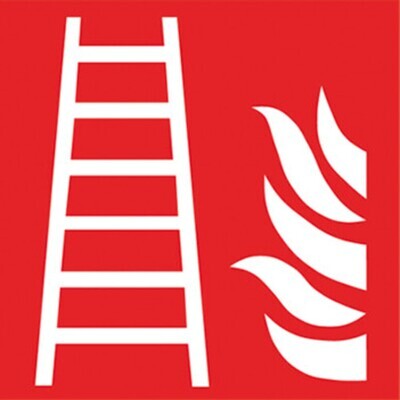 Fire protection symbols in accordance with ISO 7010 Adhesive film, Fire pipe, 200 x 200 mm, 1 piece