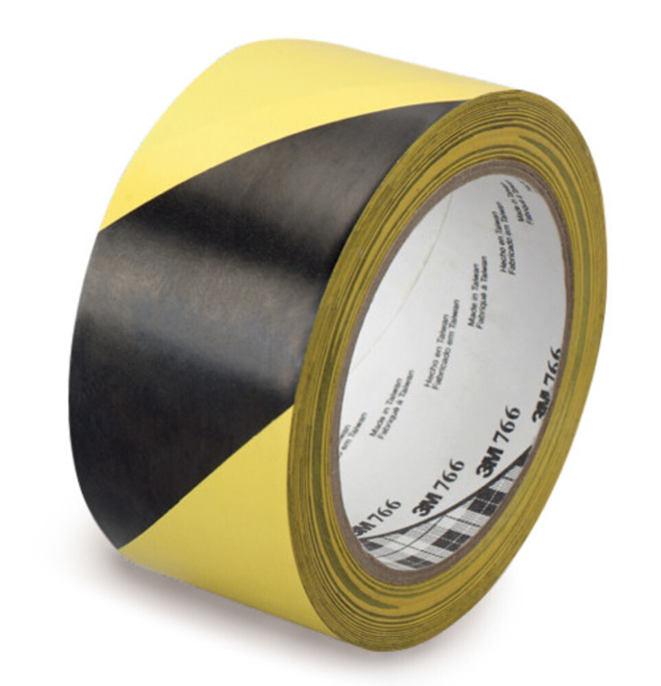 Signal tape, yellow/black, 1 Roll