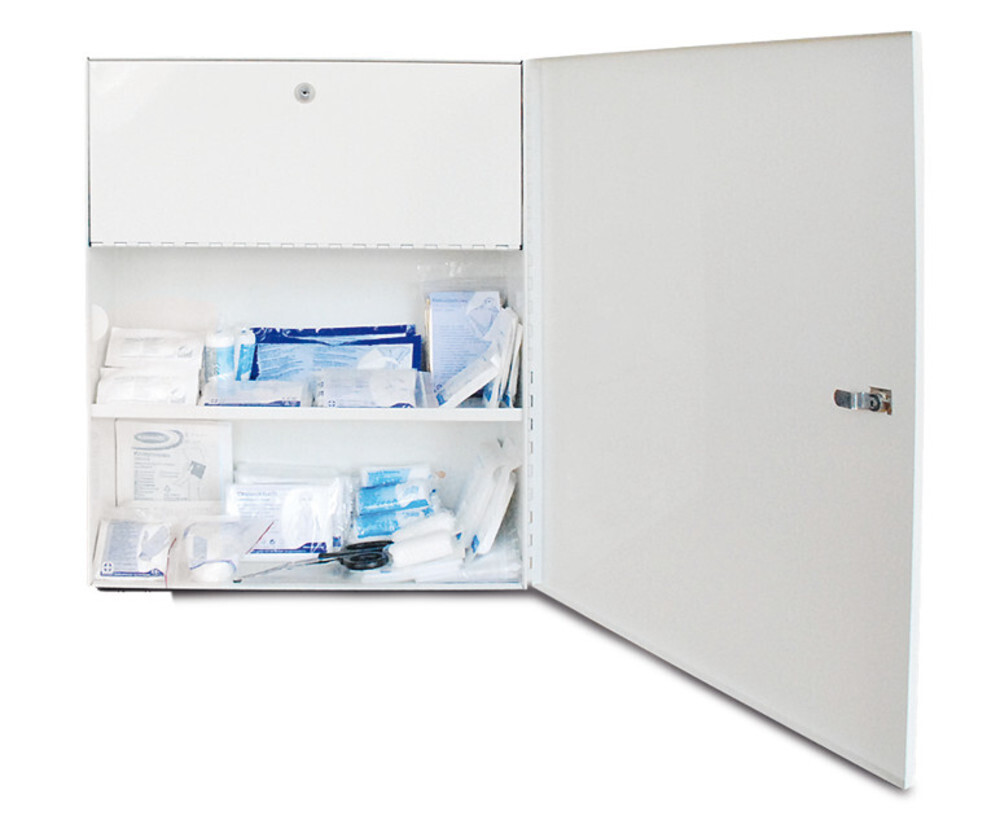 First aid cabinet without sheet steel filling, 1 piece