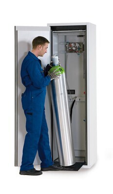 Compressed gas bottle cabinet G90 For 1x50 liter gas bottle, 1 piece