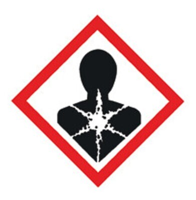 GHS-Gefahrenpiktogramm zum Kombinieren Piktogramm, Gesundheitsgefährdung, 250 Stück