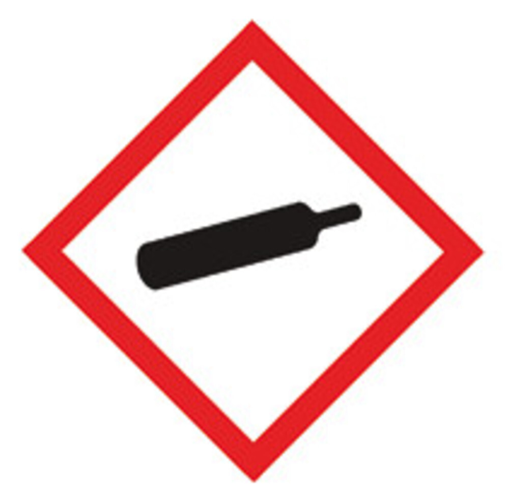 GHS hazard pictogram to combine Pictogram, Gas cylinder, 250 Pieces