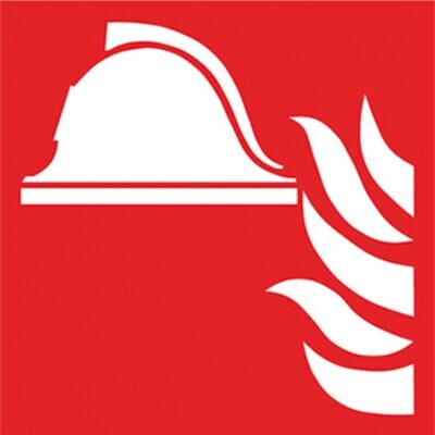 Fire protection symbols in accordance with ISO 7010 Adhesive film, long lasting, Fire fighting means and equipment, 1 piece
