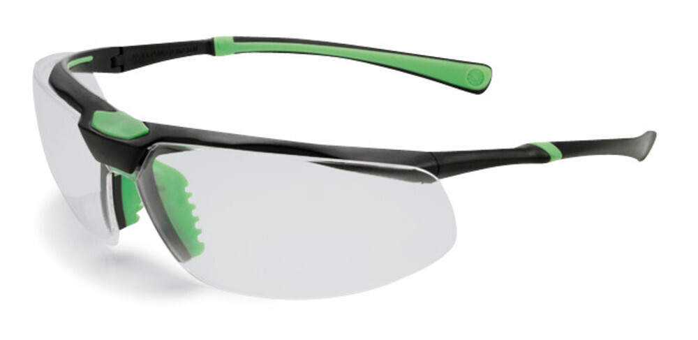 Safety glasses 5X3, colorless, black, green, 1 piece