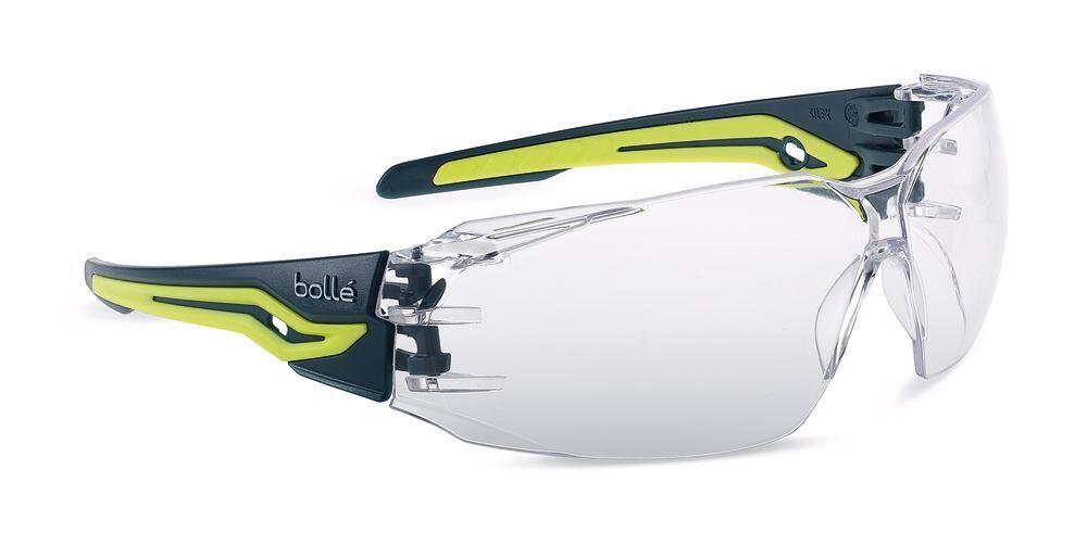 Safety glasses SILEX+, colorless, dark green/green, 1 piece