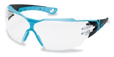 Safety glasses pheos cx2, black, light blue, 9198-256, 1 Piece