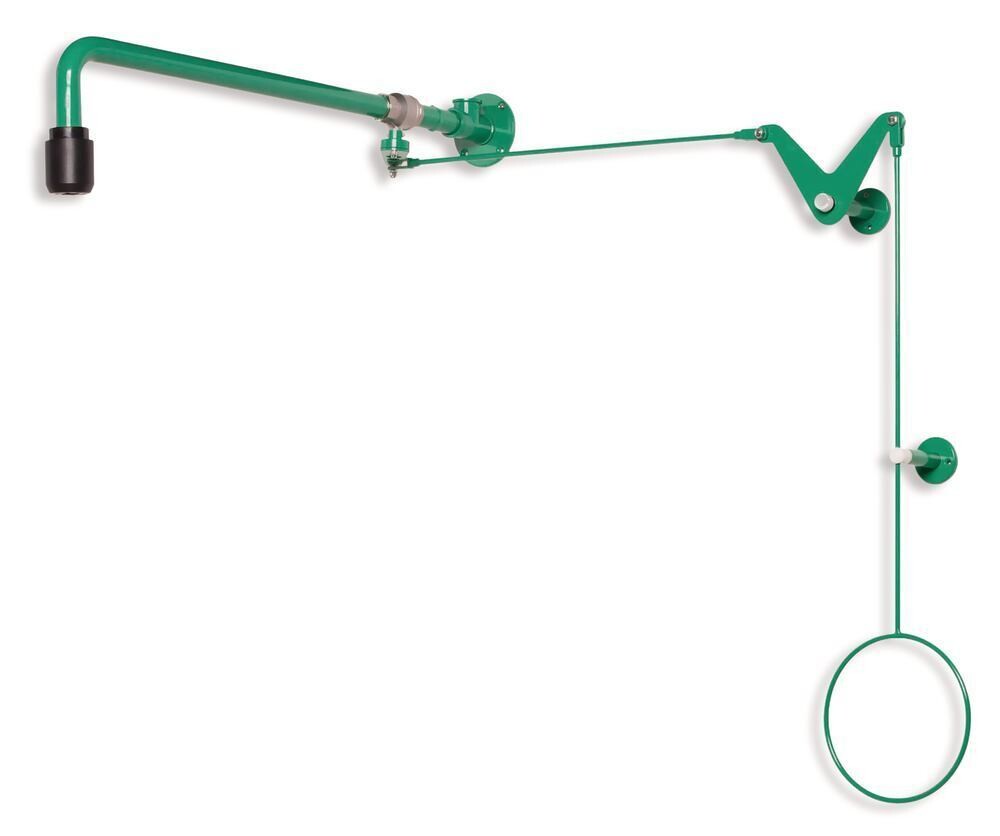 Body emergency shower Mounting above the door with pull rod control, 1 piece