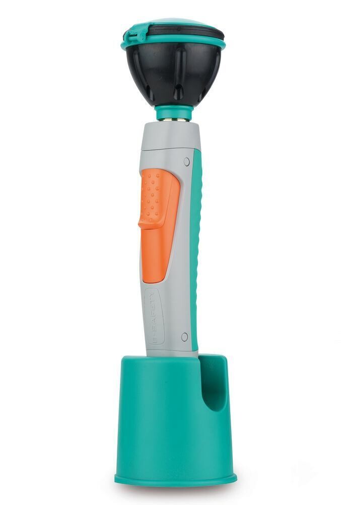 Hand-held eye shower straight with a shower head, 1 piece