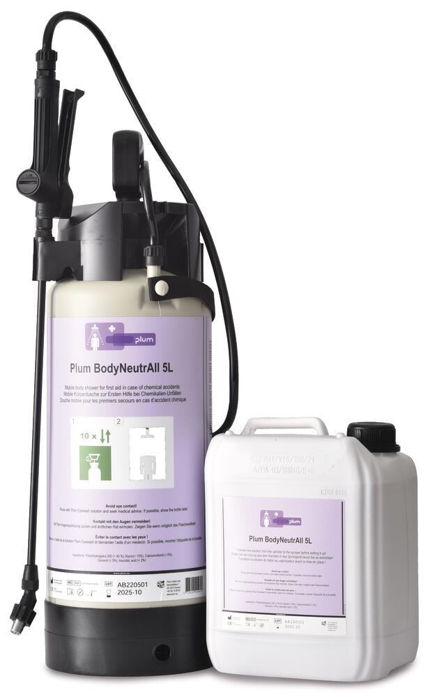 Disinfectant solution Plum BodyNeutrAll Mobile body shower, 1 Piece