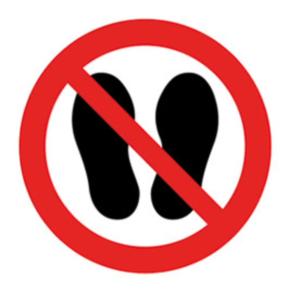 Prohibition signs in accordance with ISO 7010 Adhesive film, No entry, 200 mm, 1 piece