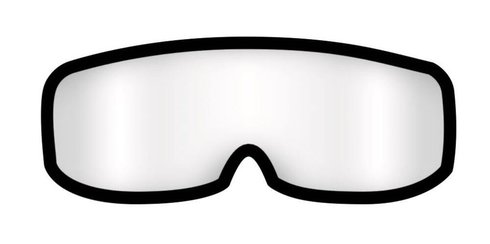 Spare part safety goggles spare glass for goggle mask 611, 1 piece