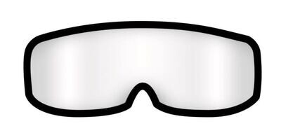 Pièce de rechange pour lunettes de sécurité, verre de rechange pour masque à lunettes 611, 1 pièce