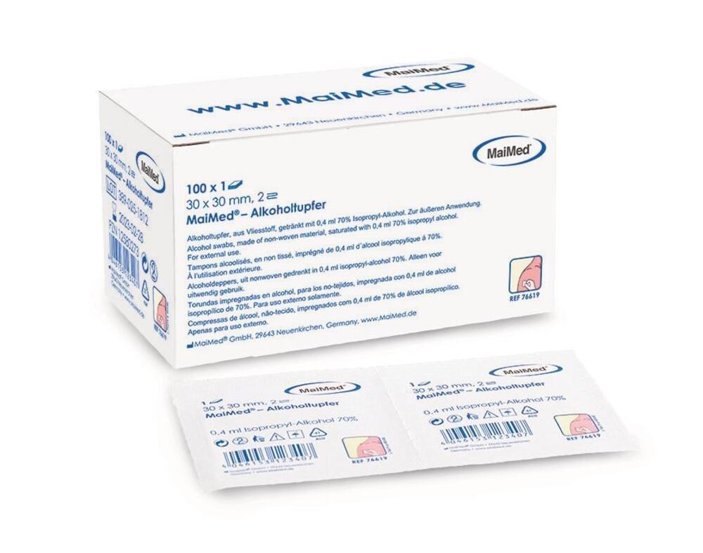Alcohol Wipes, 100 Pieces