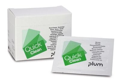 Refill pack of QuickClean wound cleaning wipes, 20 pieces