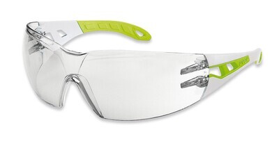 Lunettes de sécurité pheos s, blanc, vert, 9192-725, 1 pièce