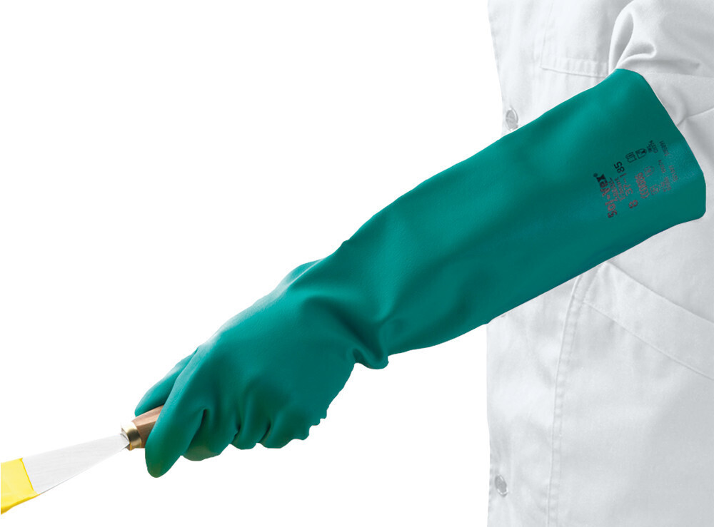 Chemical protection gloves Solvex® 37-185, Size, 8, 1 Pair