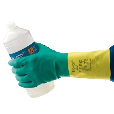 Chemikalienschutzhandschuhe AlphaTec® 87-900 (ex Bi-Color), Größe, 9,5-10, 12 Paar