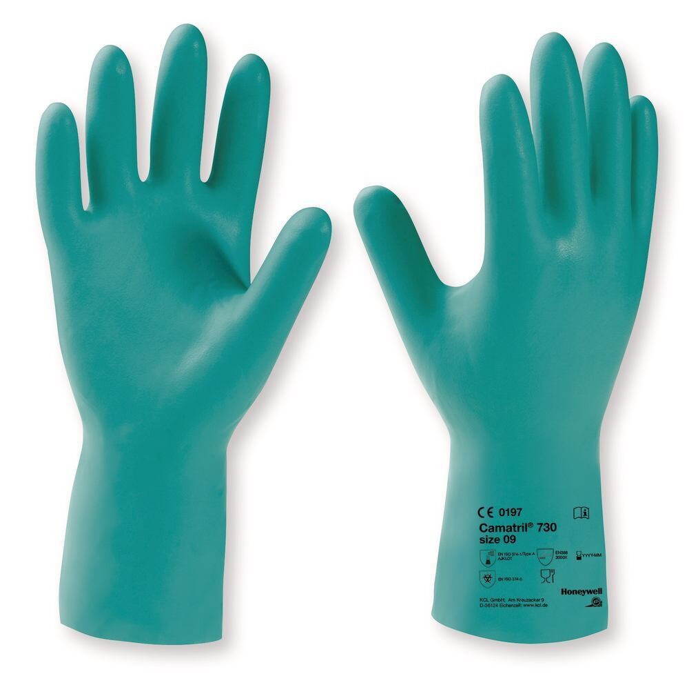 Chemical protection gloves Camatril® 730, Size, 8, 2 Pair