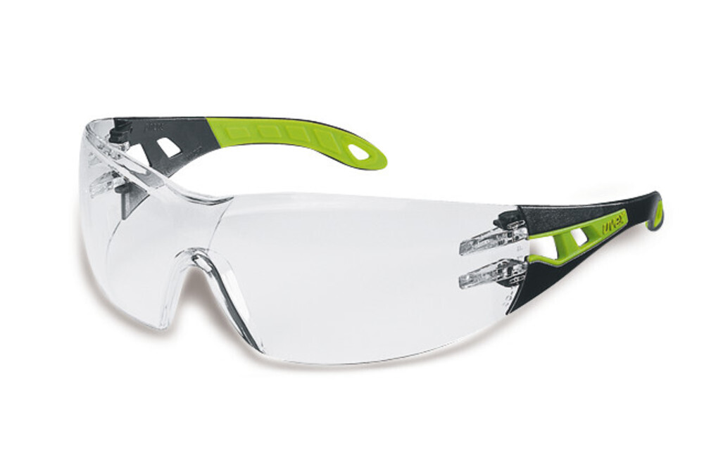 Safety glasses pheos, colorless, black, green, 9192-225, 1 piece