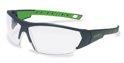 Safety glasses i-works, colorless, anthracite/green, 9194-175, 1 Piece