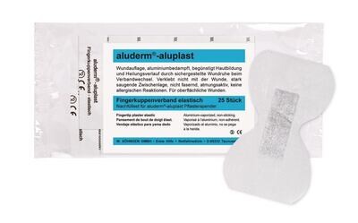 Recharge de pansement aluderm®, pansement pour le bout des doigts, 25 pièces
