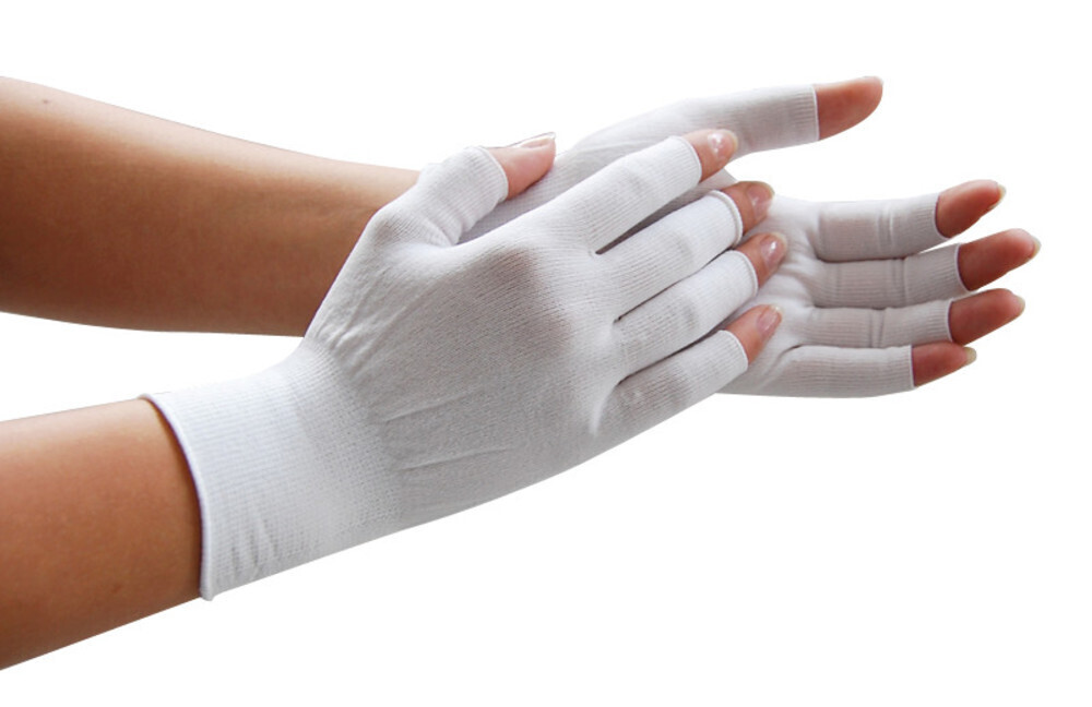 Sous-gants sans bouts de doigts, 10 paires