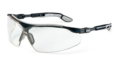 Schutzbrille i-vo, farblos, schwarz/grau, 1 Stück