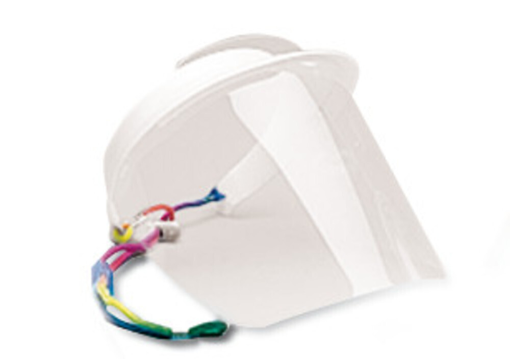 Face shield Polysoft, white, 1 piece