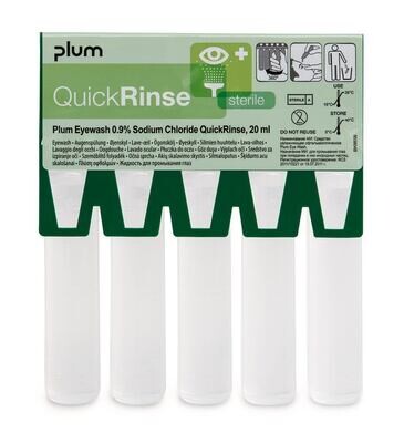 Confezione di ricarica Fiale per collirio QuickRinse, 5 pezzi