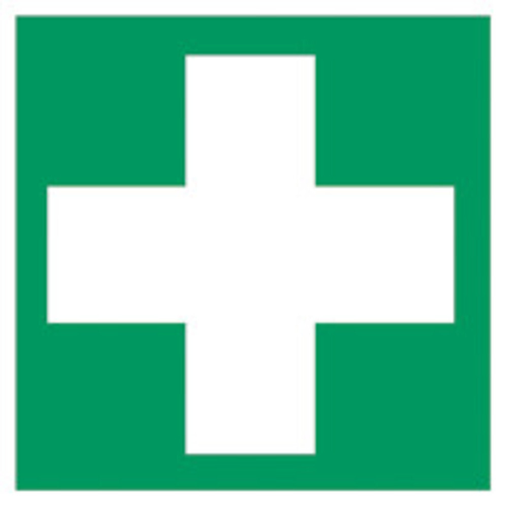 First aid and rescue signs according to ISO 7010 Adhesive film, First aid, 200 x 200 mm, 1 piece