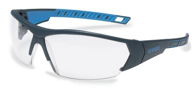 Safety glasses i-works, colorless, anthracite/blue, 9194-171, 1 Piece