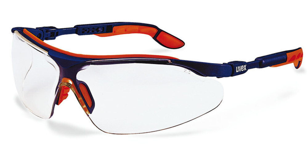Safety glasses i-vo, colorless, blue, orange, 1 piece