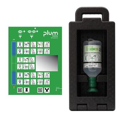 Eyewash station Plum iBox 1 with 1 x eyewash 500 ml, 1 piece