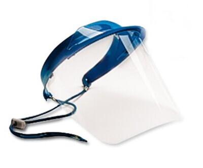 Face shield Polysoft, blue, 1 piece