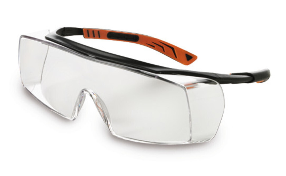 Over-glasses 5X7, colorless, gun metal, orange, 5X7.01.00.00, 1 Piece