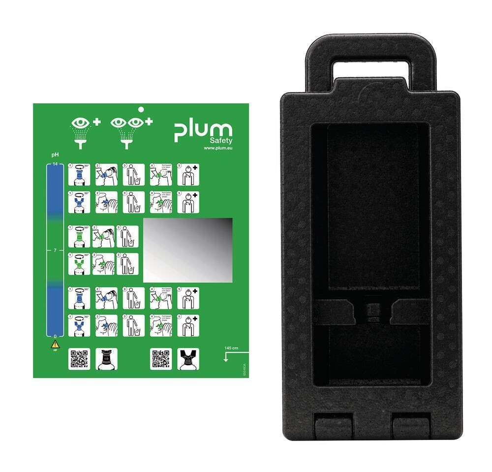 Boîte murale pour flacons de douche oculaire Plum iBox 1, 1 pièce