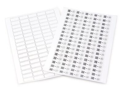 Cryo labels A4 square, 33 x 14 mm, Gesch. for, 0.5/1.5/2 ml vessels, 20 pieces