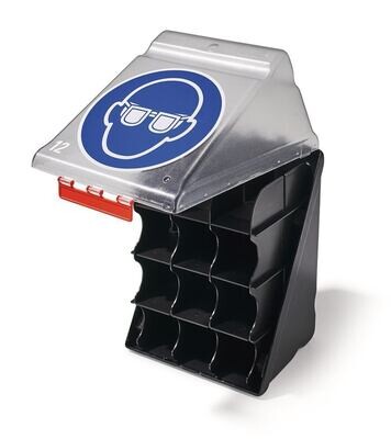 Scatola per occhiali SEKUROKA® per 12 occhiali protettivi, incolore, 1 pezzo