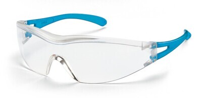 Occhiali protettivi x-one, incolore, azzurro, 1 pezzo