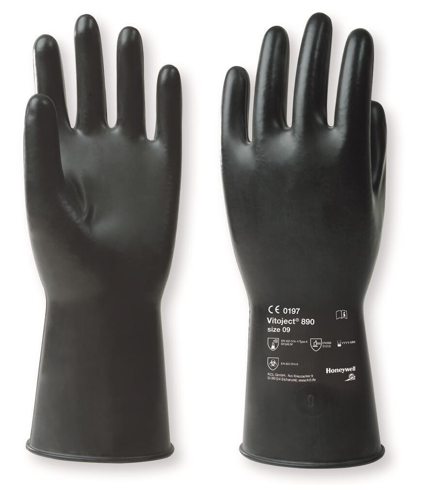 Chemical protection gloves Vitoject® 890, Size, 8, 1 Pair