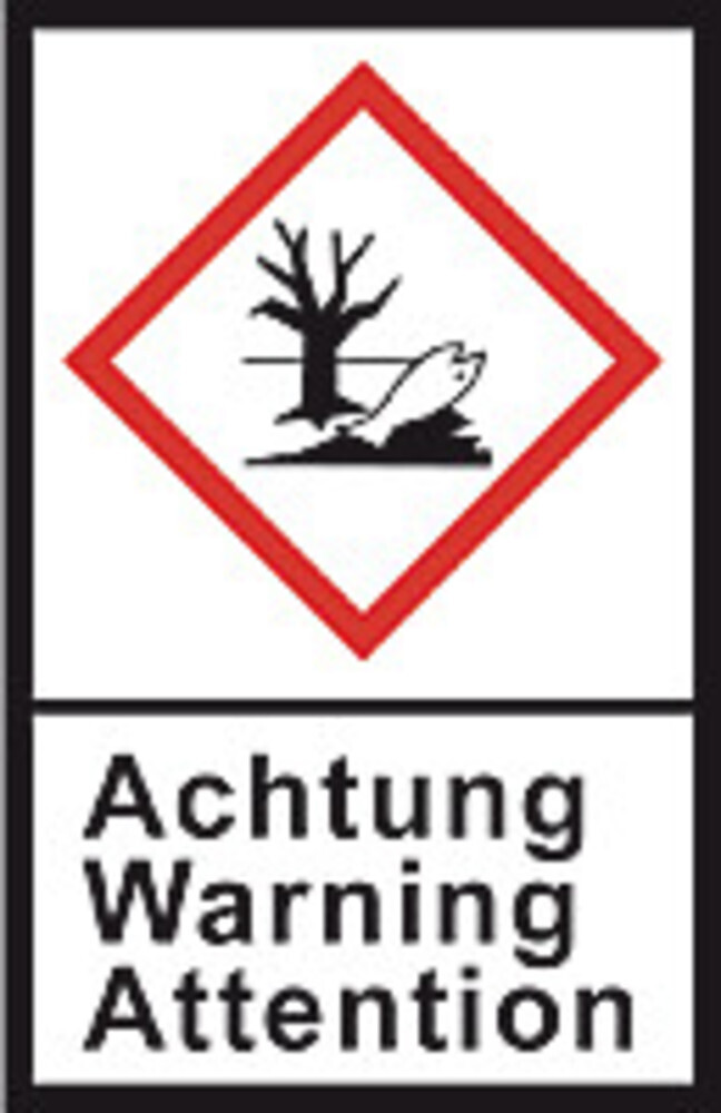 GHS hazardous substances label L 30 x W 22 mm, Environment / Attention, 1 Roll