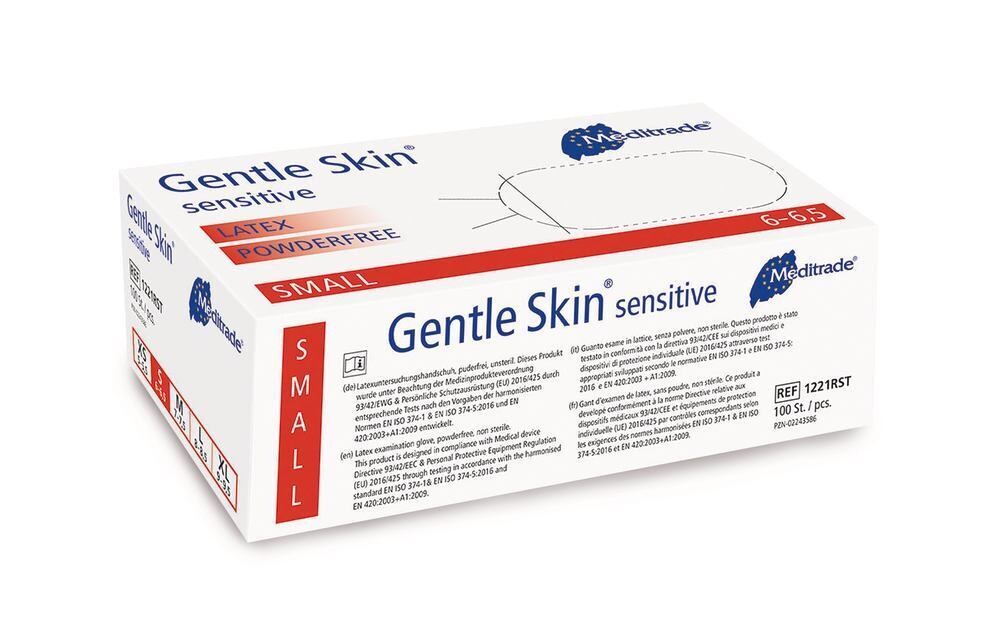 Examination gloves Gentle Skin sensitive, Size, S, 100 Pieces
