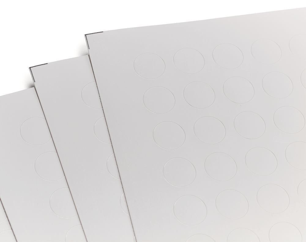 Labels Tough Spots for laser printer round, white, 11 mm, Gesch. for, 1.5/2 ml vials, 20 pieces