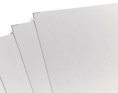 Labels Tough Spots for laser printer round, white, 11 mm, Gesch. for, 1.5/2 ml vials, 20 pieces
