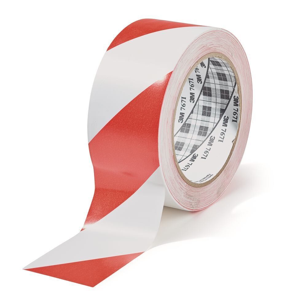 Ruban de signalisation, rouge/blanc, 1 rouleau