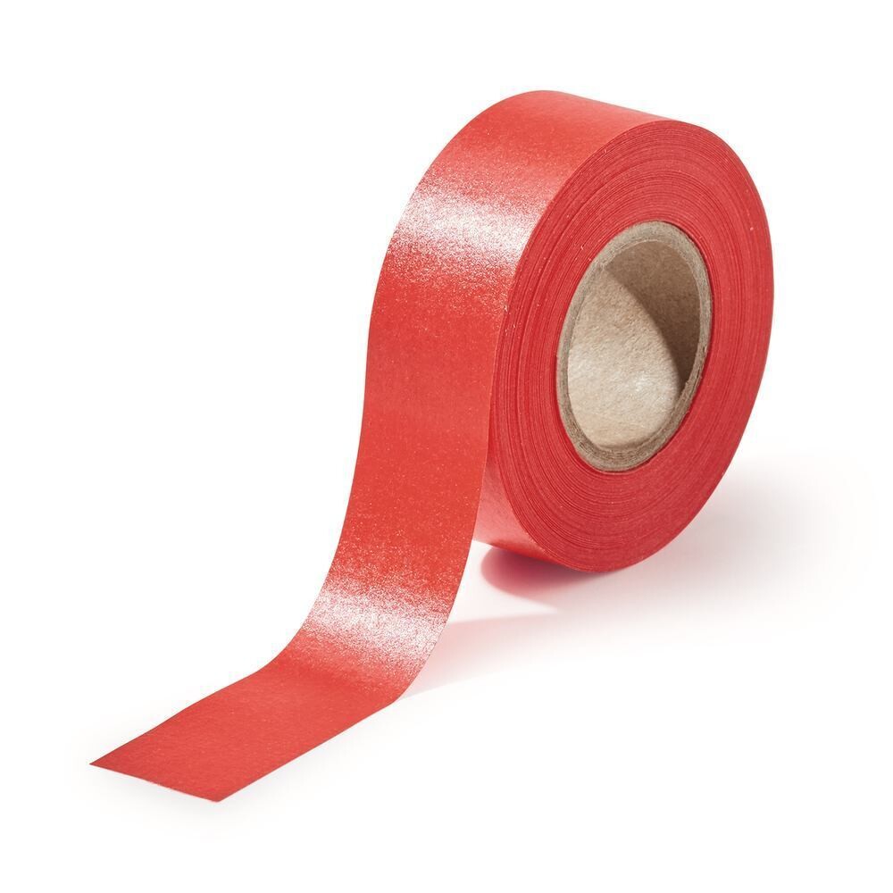 Marking tape ROTI®Tape Core - 25.4 mm, width 25.4 mm, red, 1 Roll