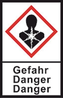 GHS hazardous substances label L 30 x W 22 mm, Health risk / Danger, 1 Roll