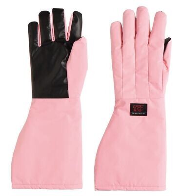 Cold protection gloves Cryo-Grip® Gloves, waterproof with cuff, elbow length, pink, 440 mm, Size, S (8), 1 Pair